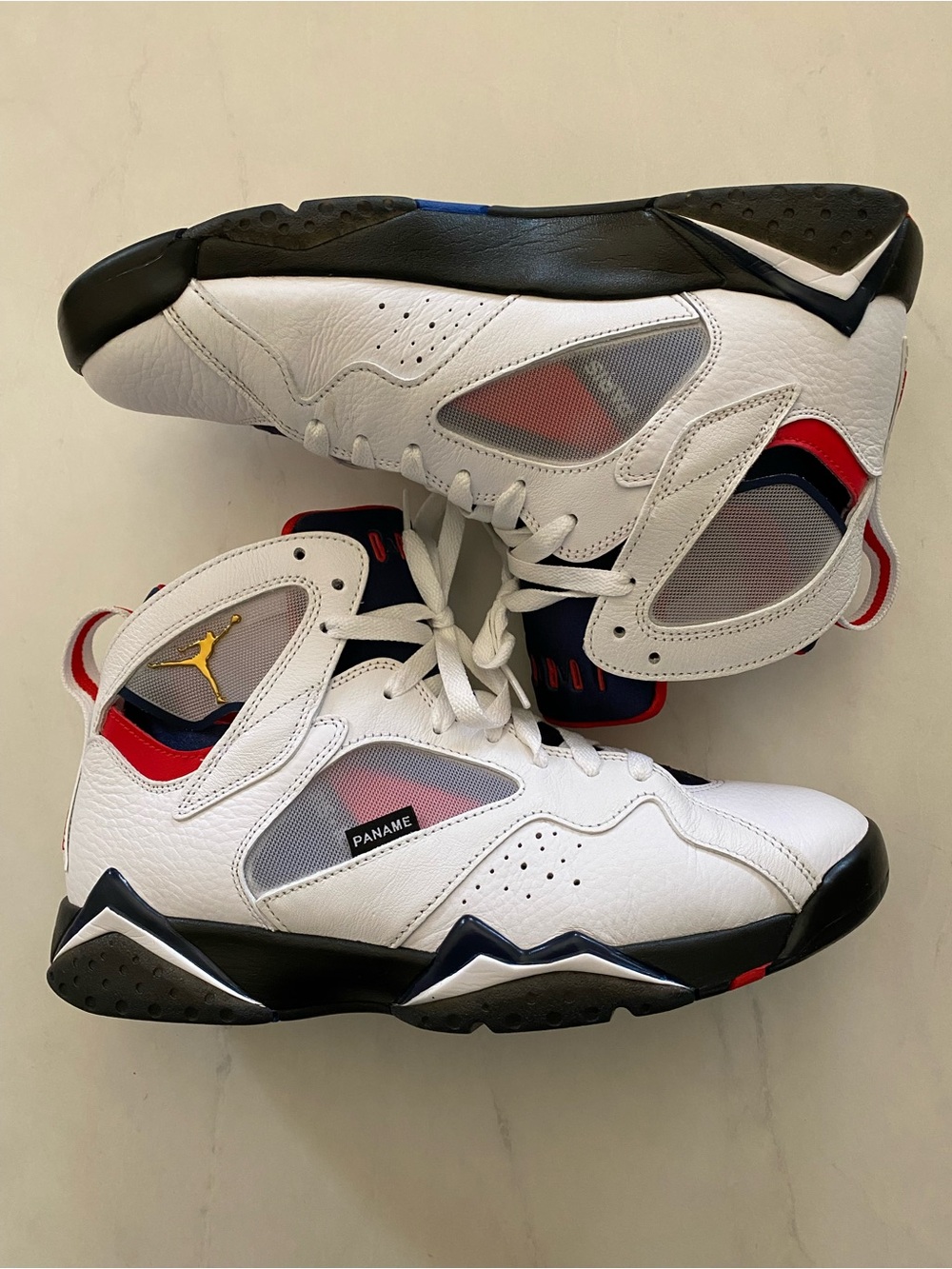 Nike Air Jordan Retro 7 Retro BCFC Men’s Basketball Shoes — White/Red/Navy